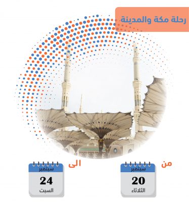 رحلة الى مكة والمدينة (20-9 الى 24-9)